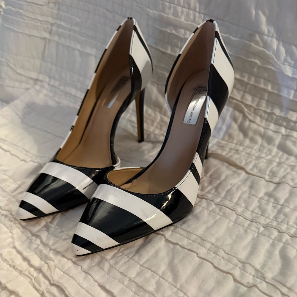 INC International Concepts Black Heels with Elegant Design
